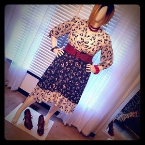 Lane Bryant Black and white high low dress